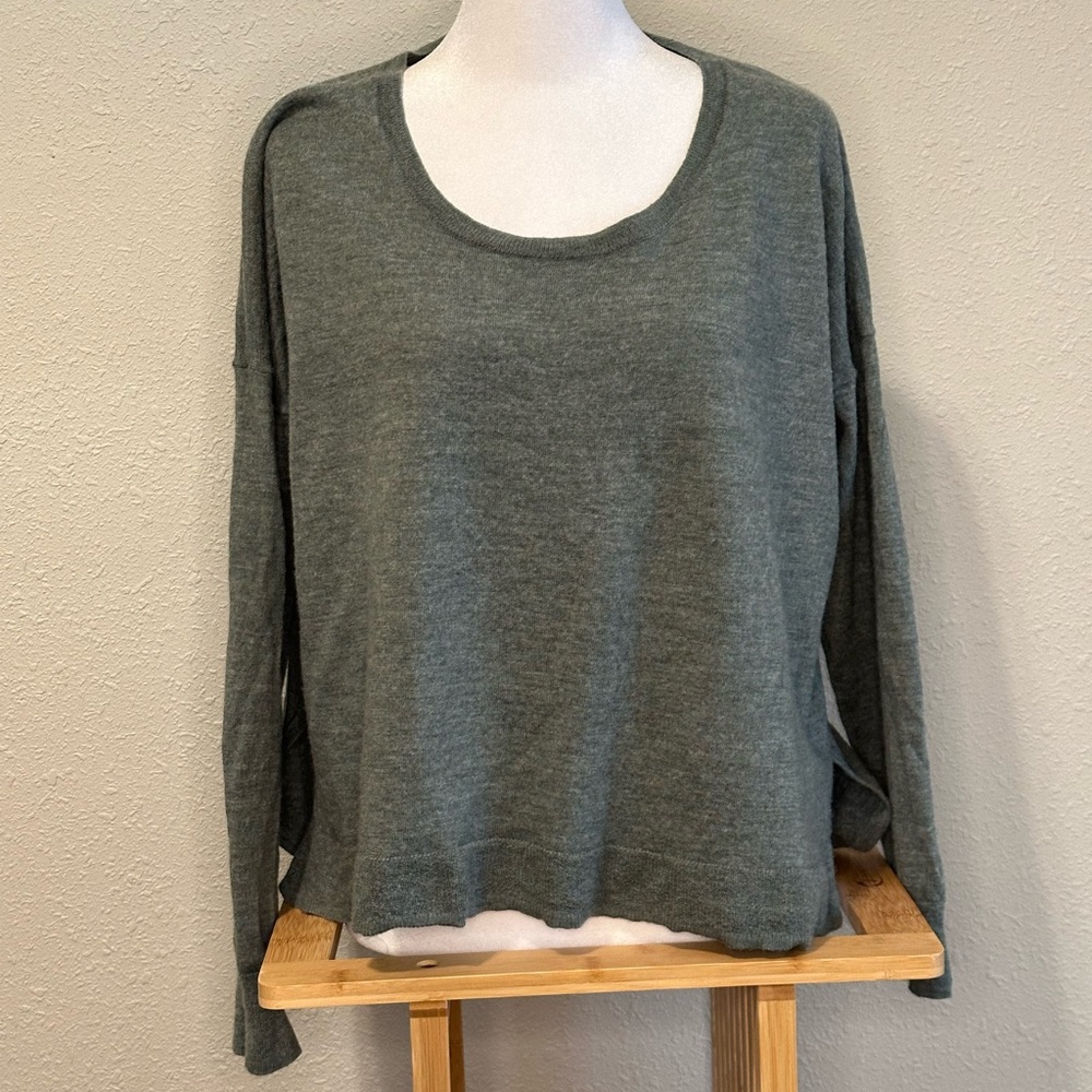 Madewell Sage green Lightweight Marino Wool Sweater